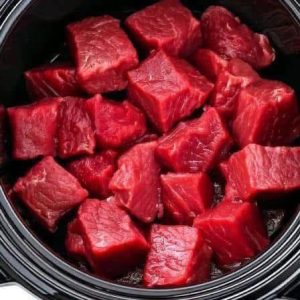 Put raw cubed beef in a slow cooker with these 3 ingredients. You won’t believe how… Put raw cubed beef in a slow cooker with these 3 ingredients. You won’t believe how…