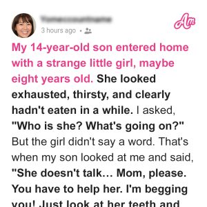 My 14-Year-Old Son Brought Home a Stranger—an 8-Year-Old Girl—and Said, ‘Please, Help Her’ My 14-Year-Old Son Brought Home a Stranger—an 8-Year-Old Girl—and Said, ‘Please, Help Her’