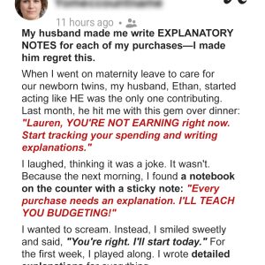 My Husband Made Me Justify Every Penny I Spent with Explanatory Notes My Husband Made Me Justify Every Penny I Spent with Explanatory Notes